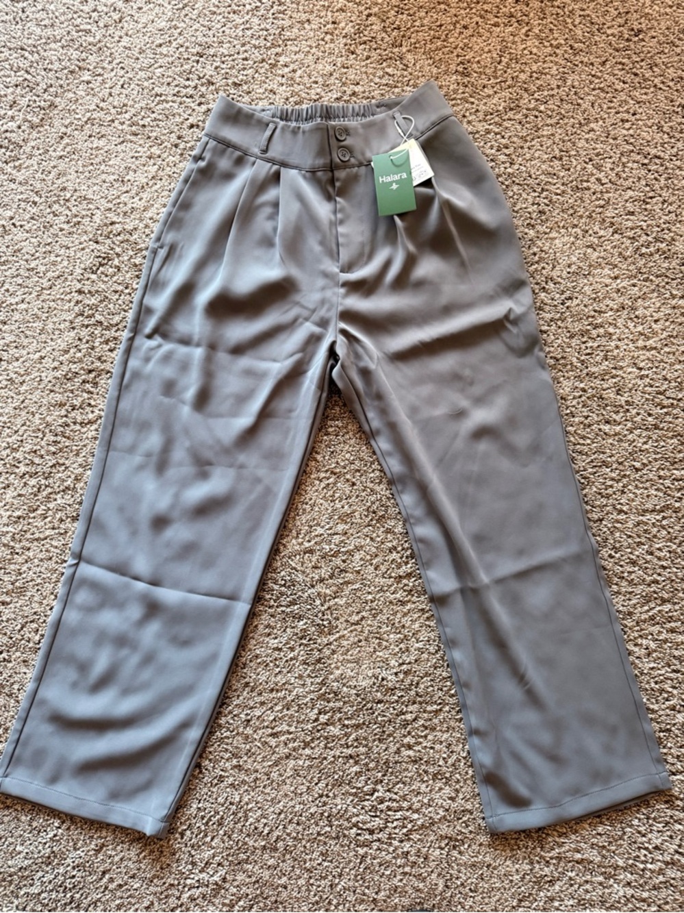HALARA Gray Straight-Leg Women's Trousers
